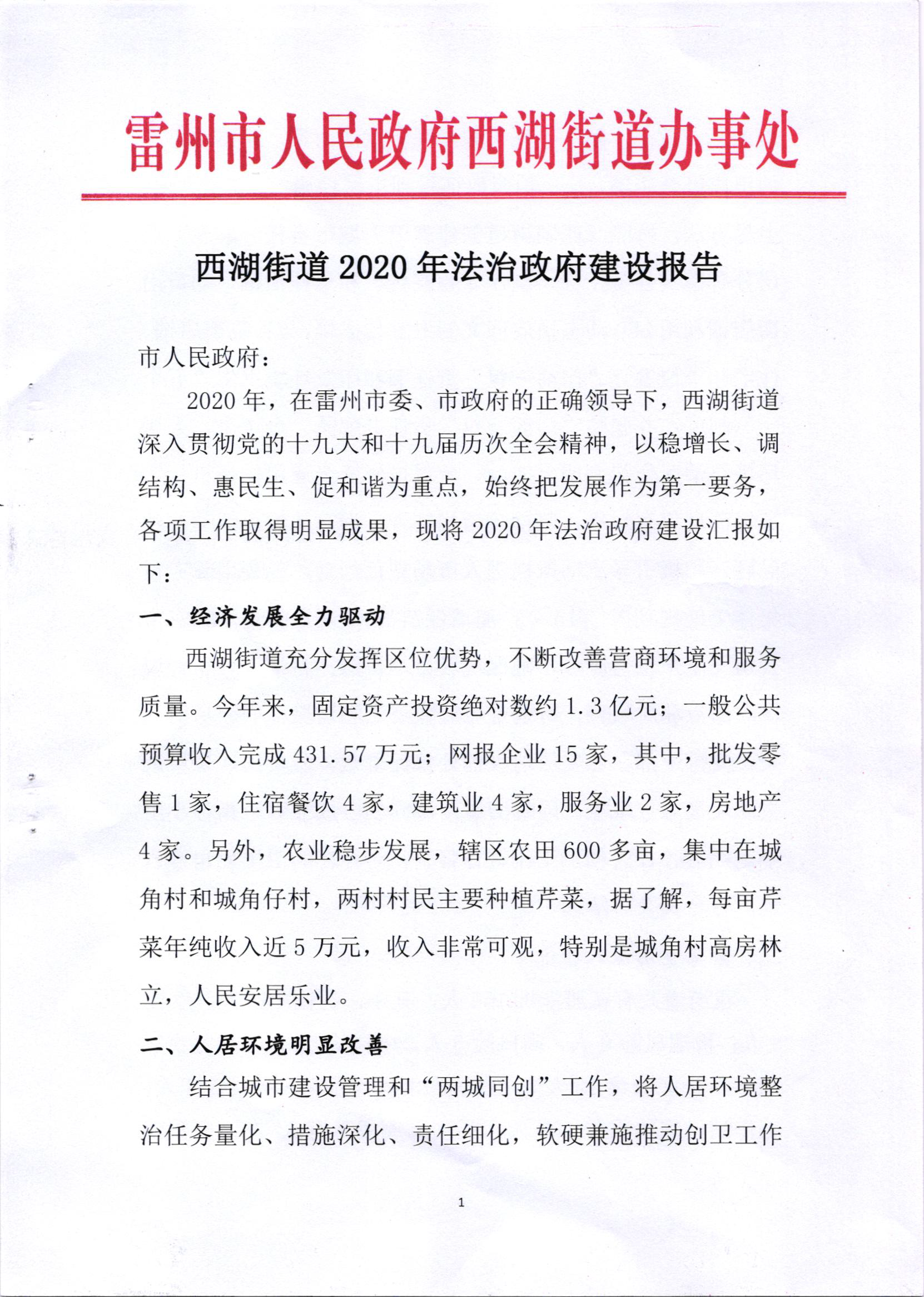 西湖街道2020年法治政府建设报告_页面_1.png