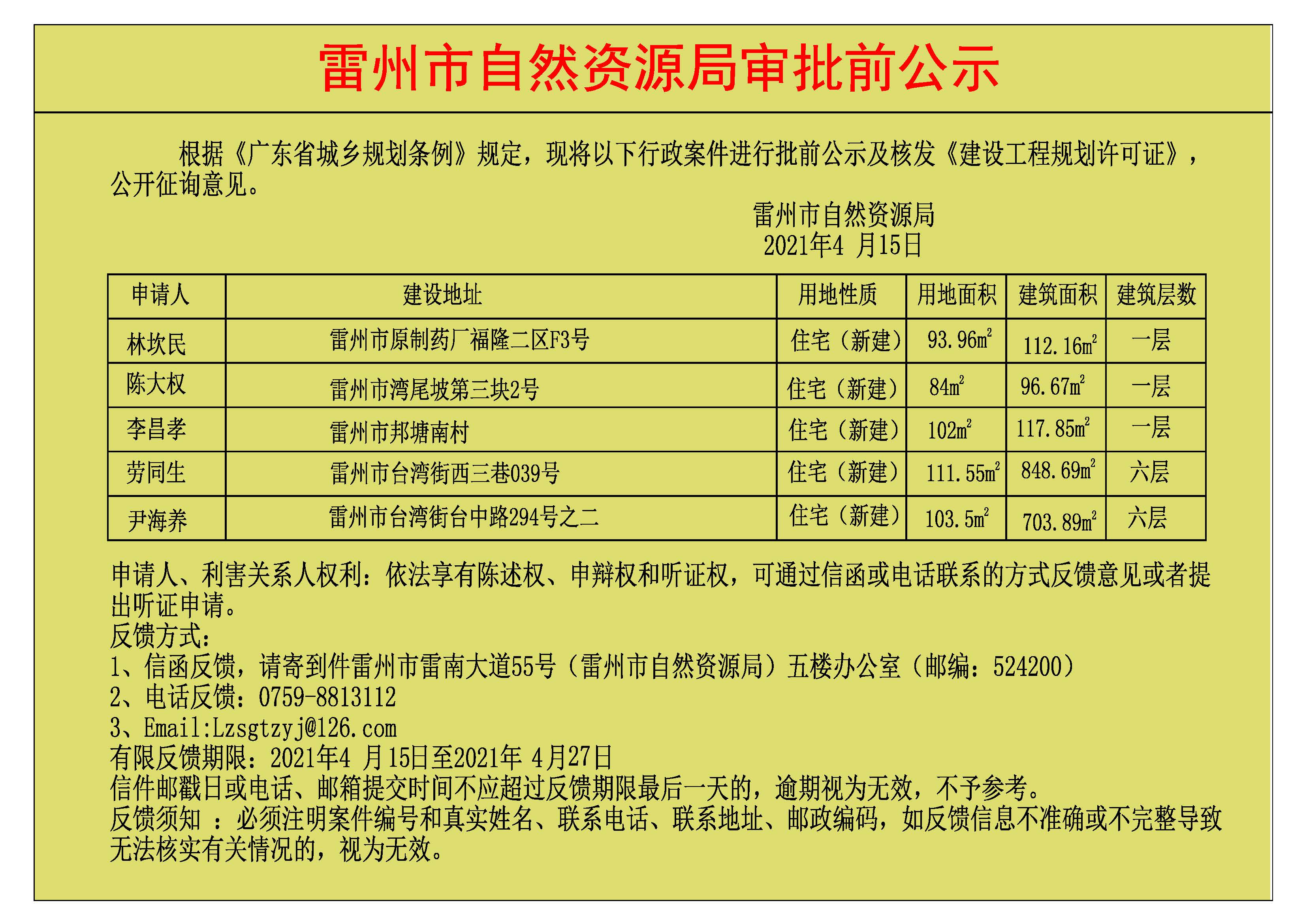 关于核发林坎民.陈大权.李昌孝.劳同生.尹海养《建设工程规划许可证》的公示.jpg