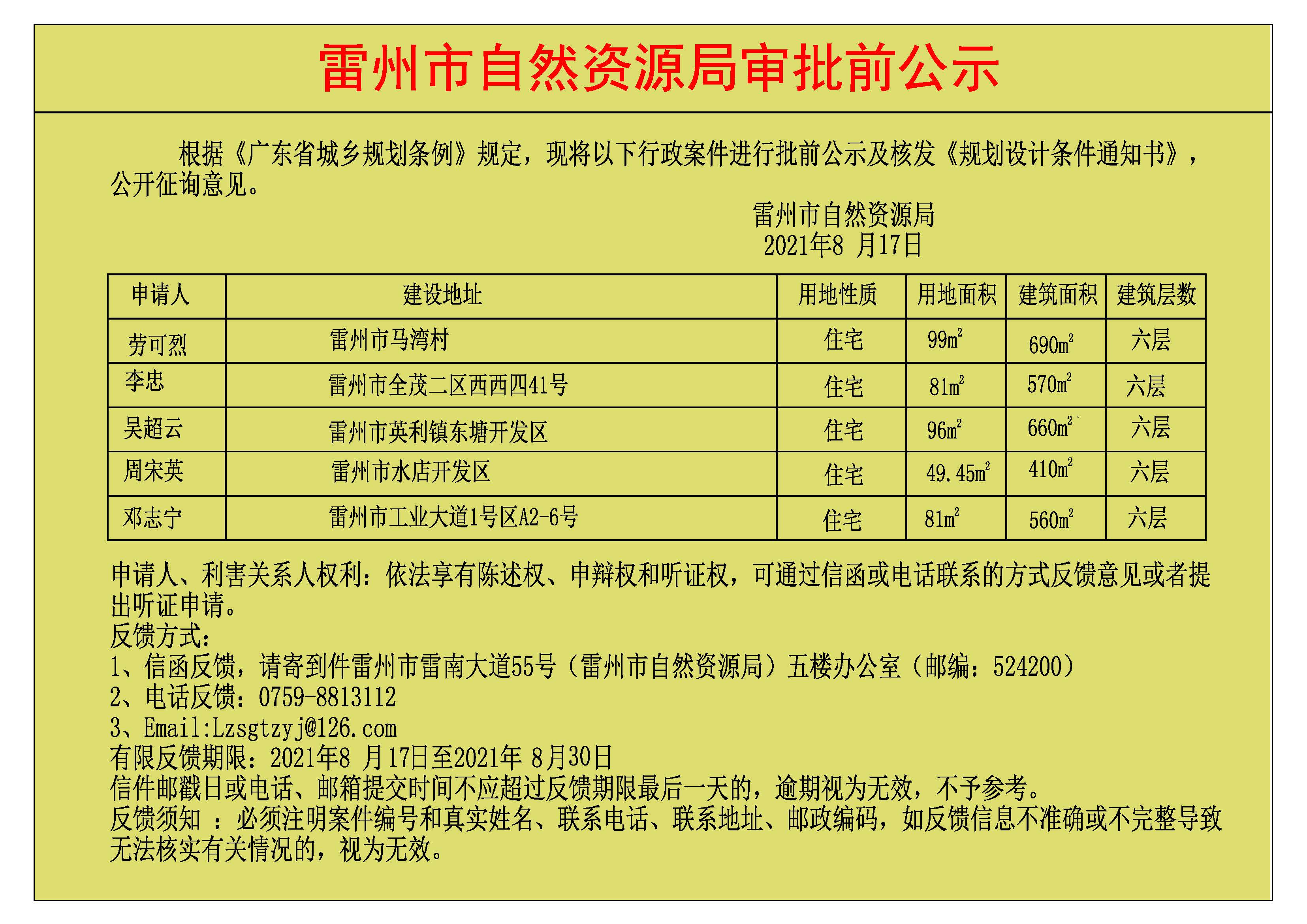 关于劳可烈.李忠.吴超云.周宋英.邓志宁批前公示及核发《规划设计条件通知书》.jpg