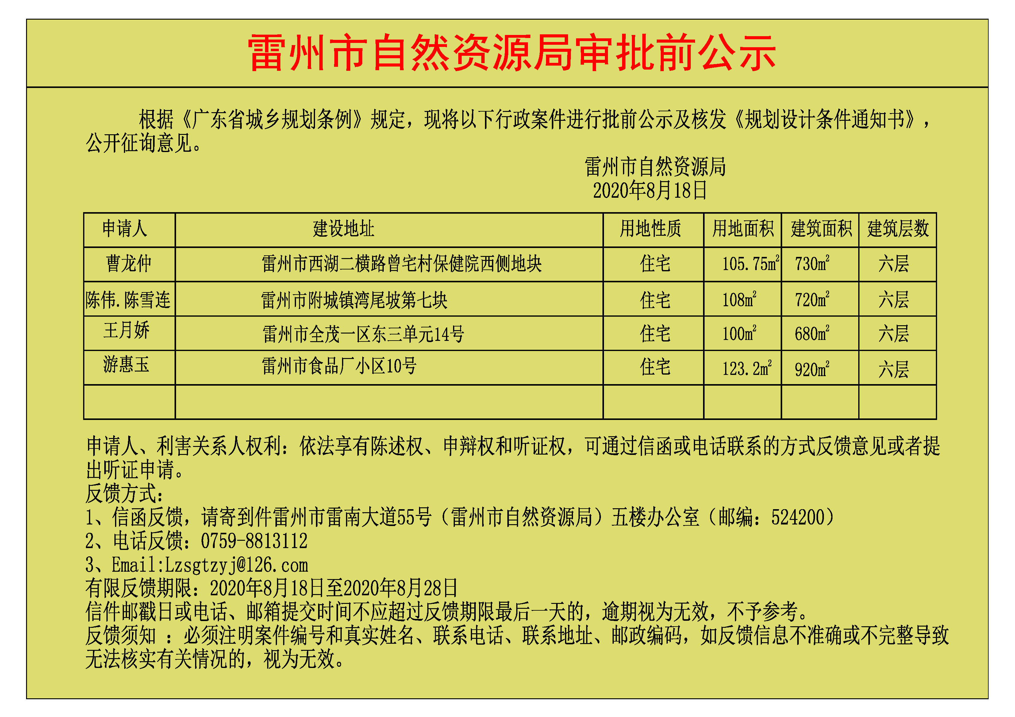 关于曹龙仲.陈伟,陈雪连.王月娇.游惠玉批前公示及核发《规划设计条件通知书书》.jpg