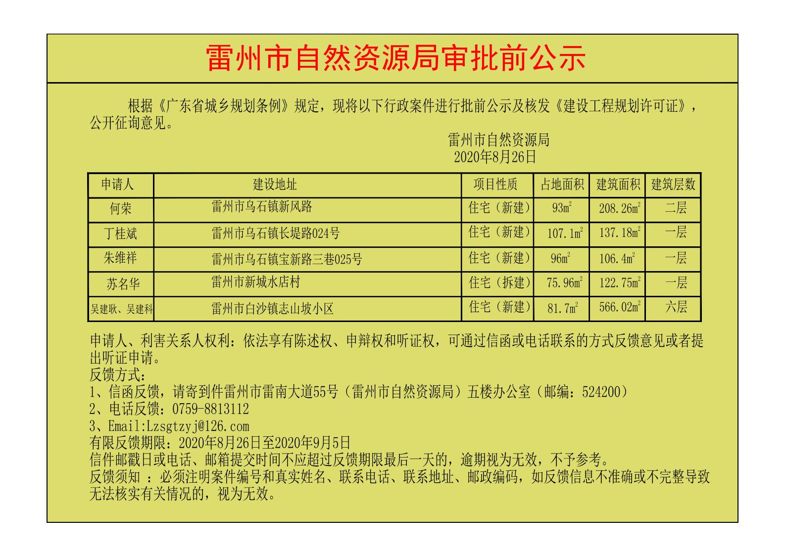 关于何荣；丁桂斌；朱维祥；苏名华；吴建耿、吴建科核发《建设工程规划许可证》的公示.jpg