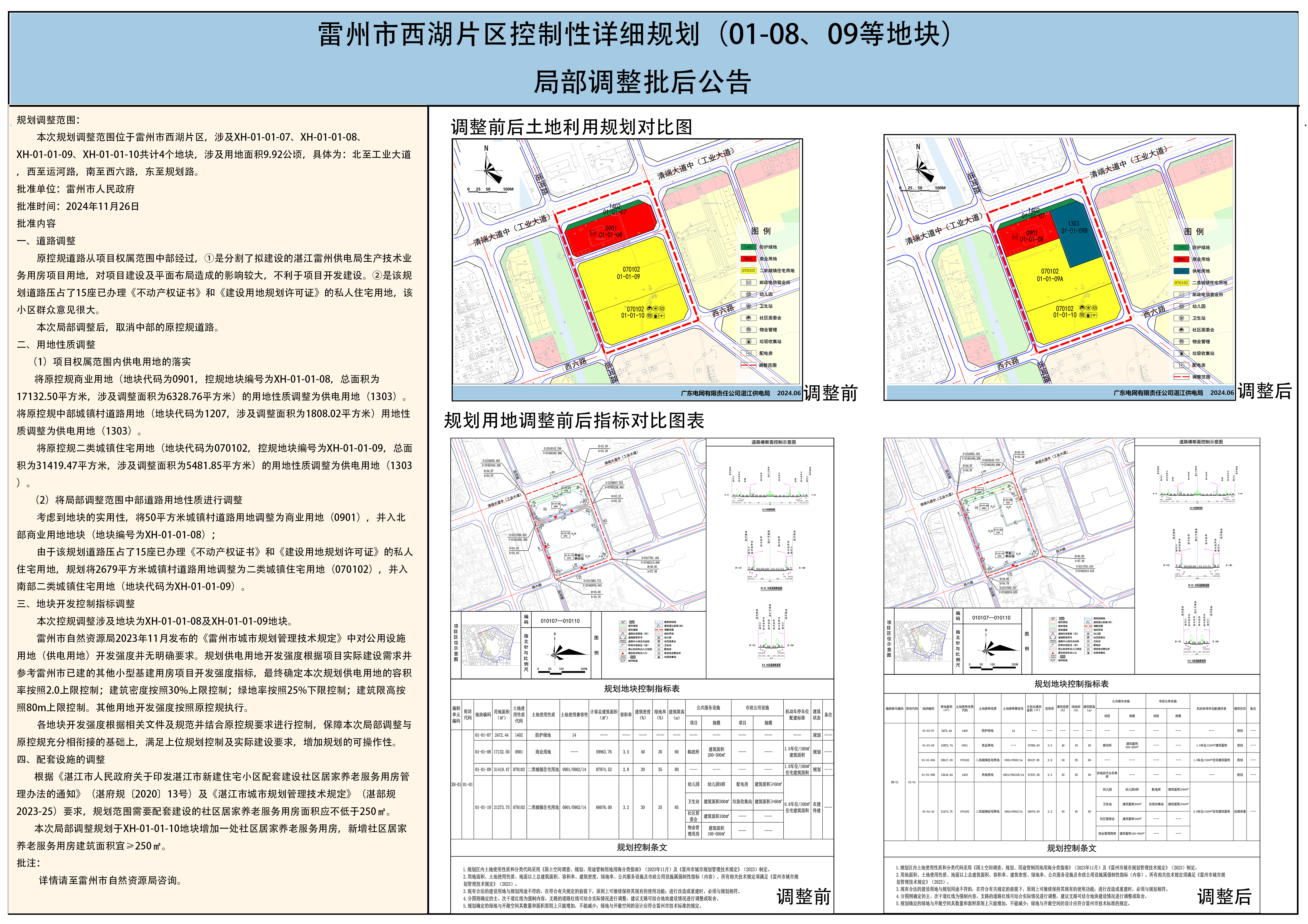 雷州市西湖片区控制性详细规划（01-08、09等地块）局部调整必要性论证及调整方案批后公告.png