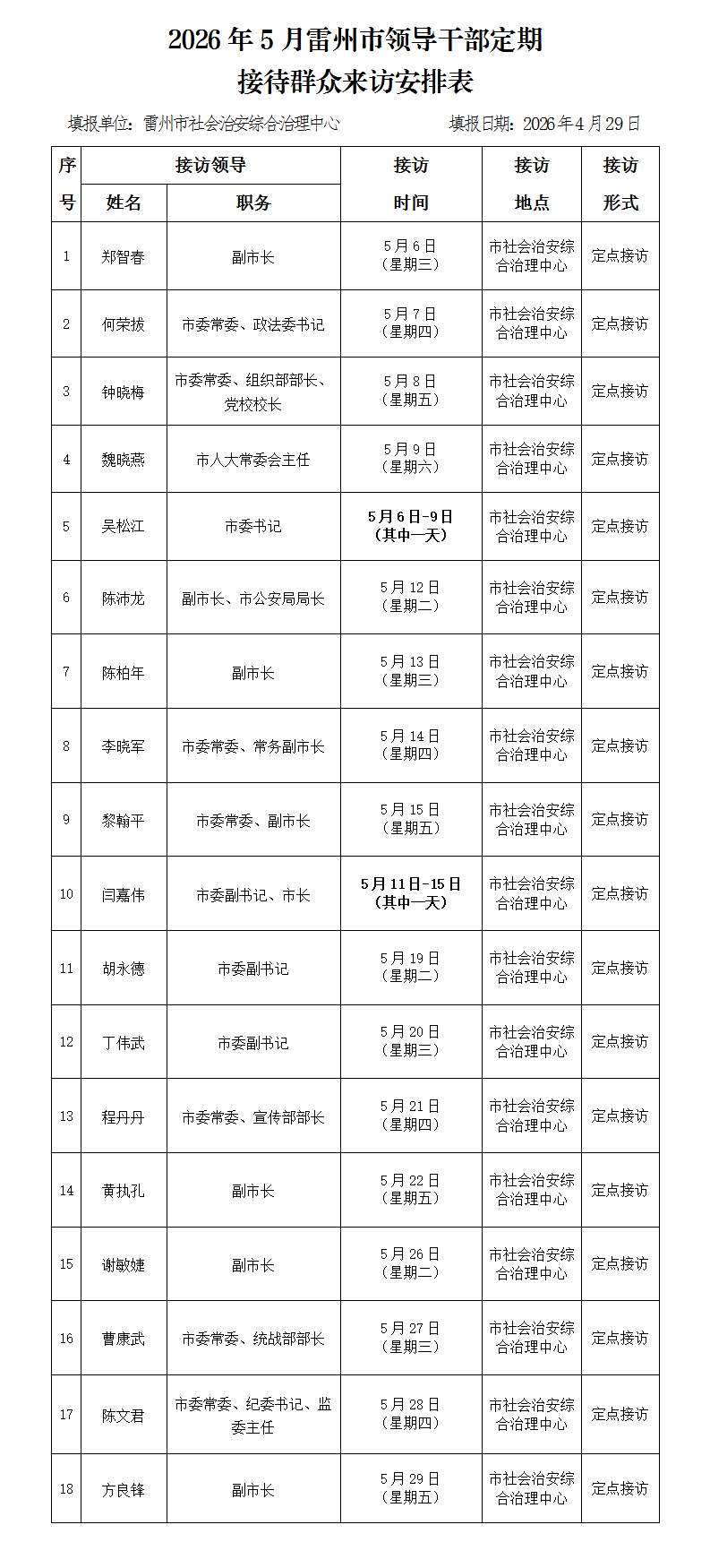 2026年5月雷州市领导干部定期接访表.png