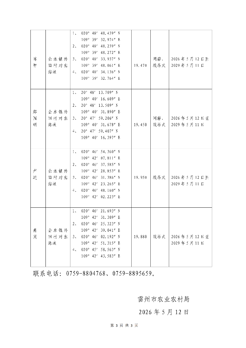 关于周海文、郑海文、郑国章、唐元海、陈智、郑国明、卢连、肖英等8宗《水域滩涂养殖证》的公告_03.png