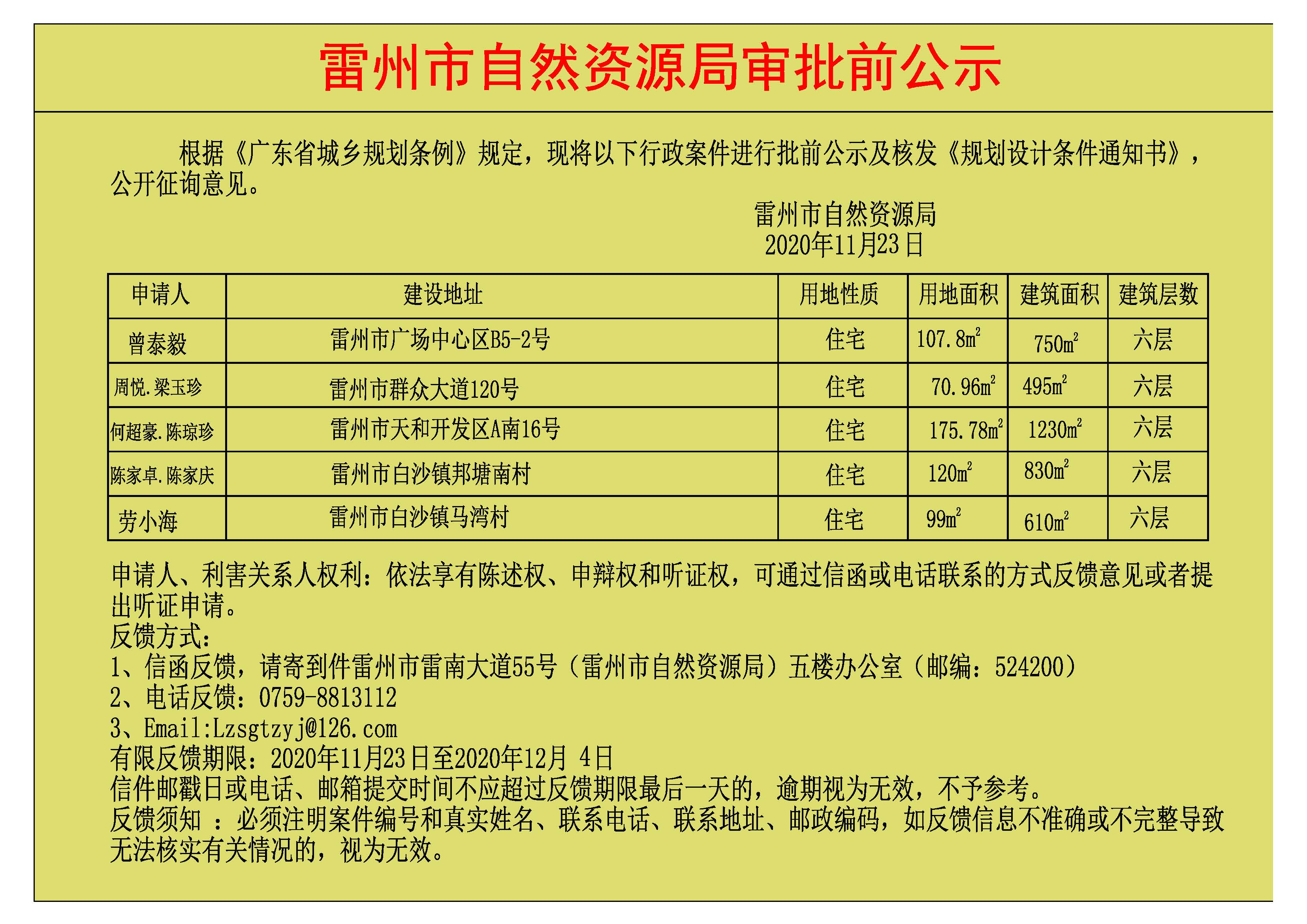 关于曾泰毅.周悦.梁玉珍.何超豪.陈琼珍.陈家卓.陈家庆.劳小海批前公示及核发《规划设计条件通知书》.jpg