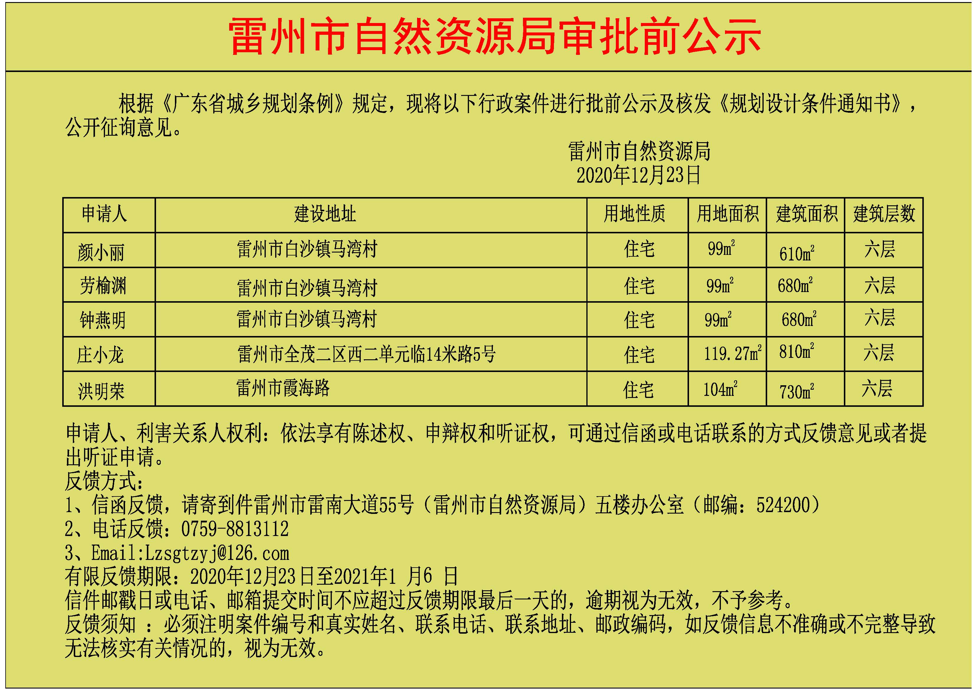关于颜小丽.劳榆渊.钟燕明.庄小龙.洪明荣批前公示及核发《规划设计条件通知书》.jpg